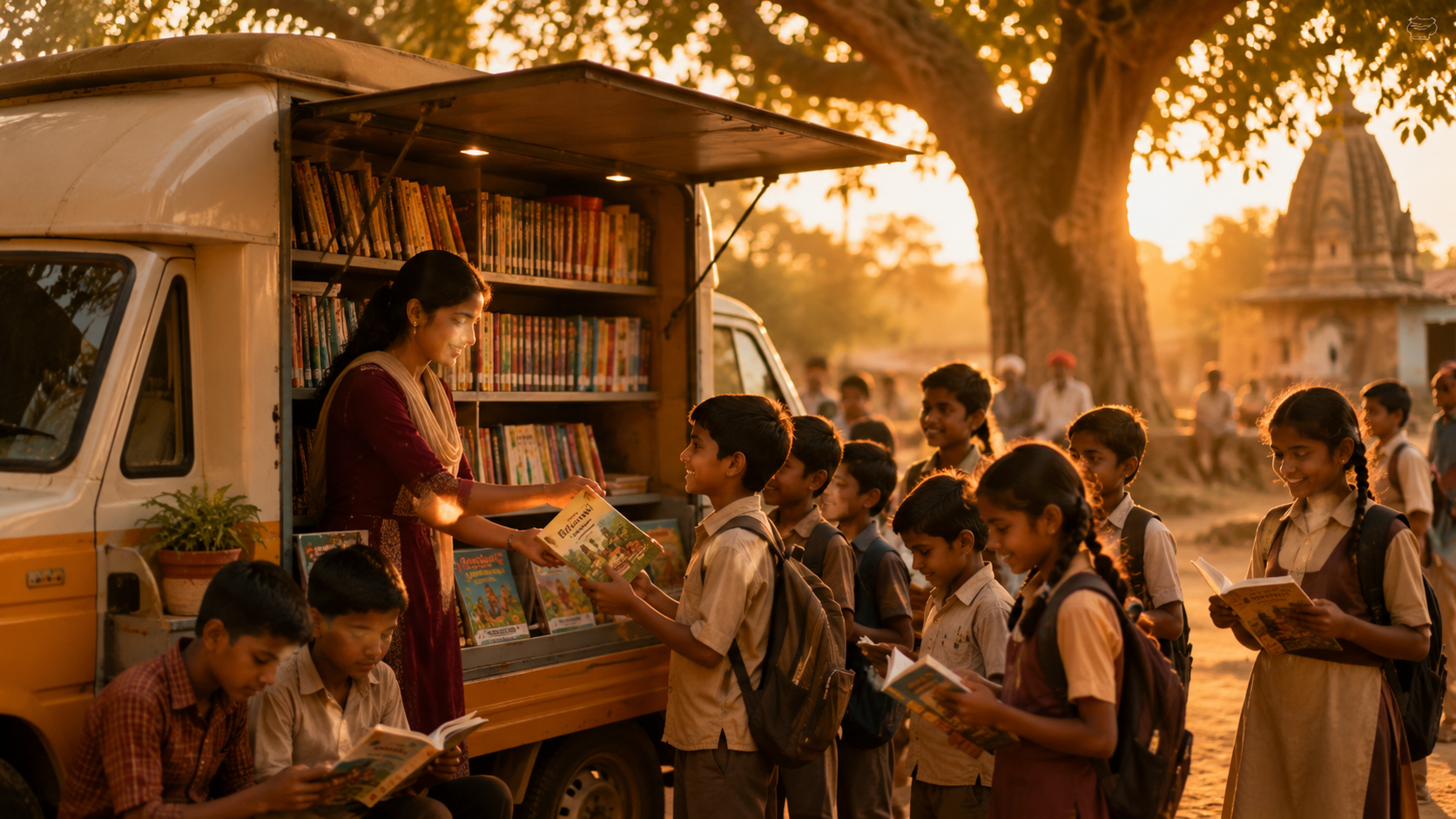 Mobile spiritual library serving children