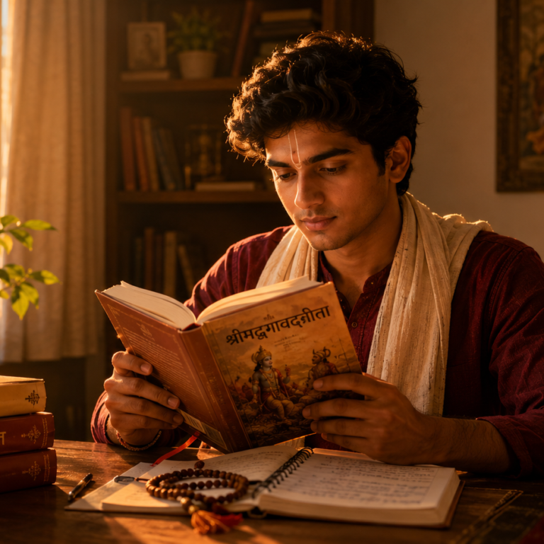 Daily Vedic book reading habit