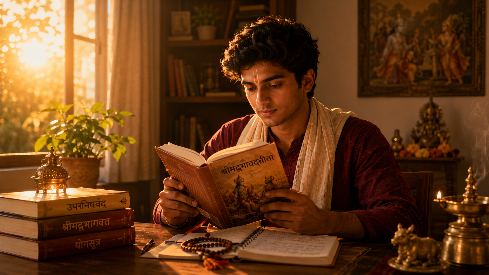 Daily Vedic book reading habit